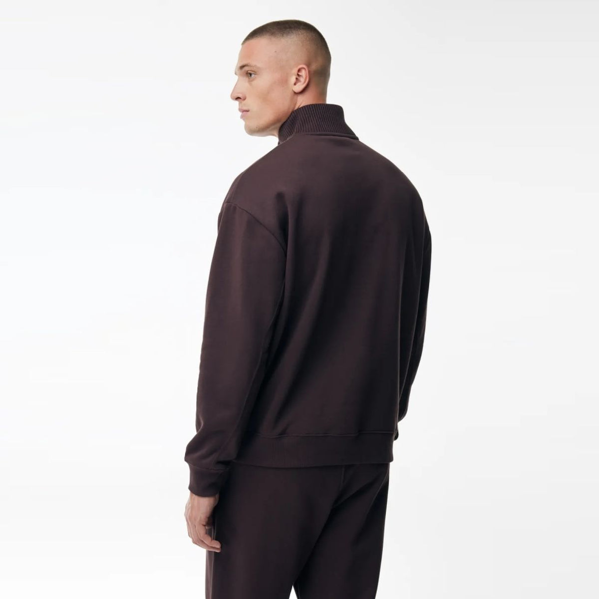 Genti Logo Turtle Half-Zip Pullover Bordeaux