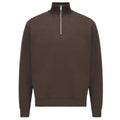Genti Logo Turtle Half-Zip Pullover Braun