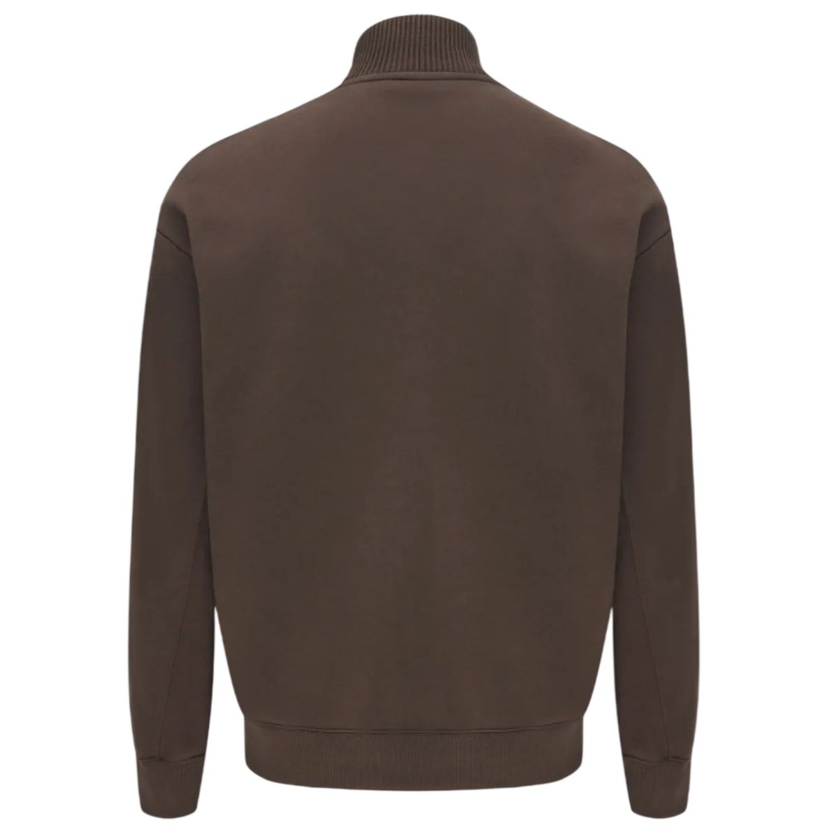 Genti Logo Turtle Half-Zip Pullover Braun