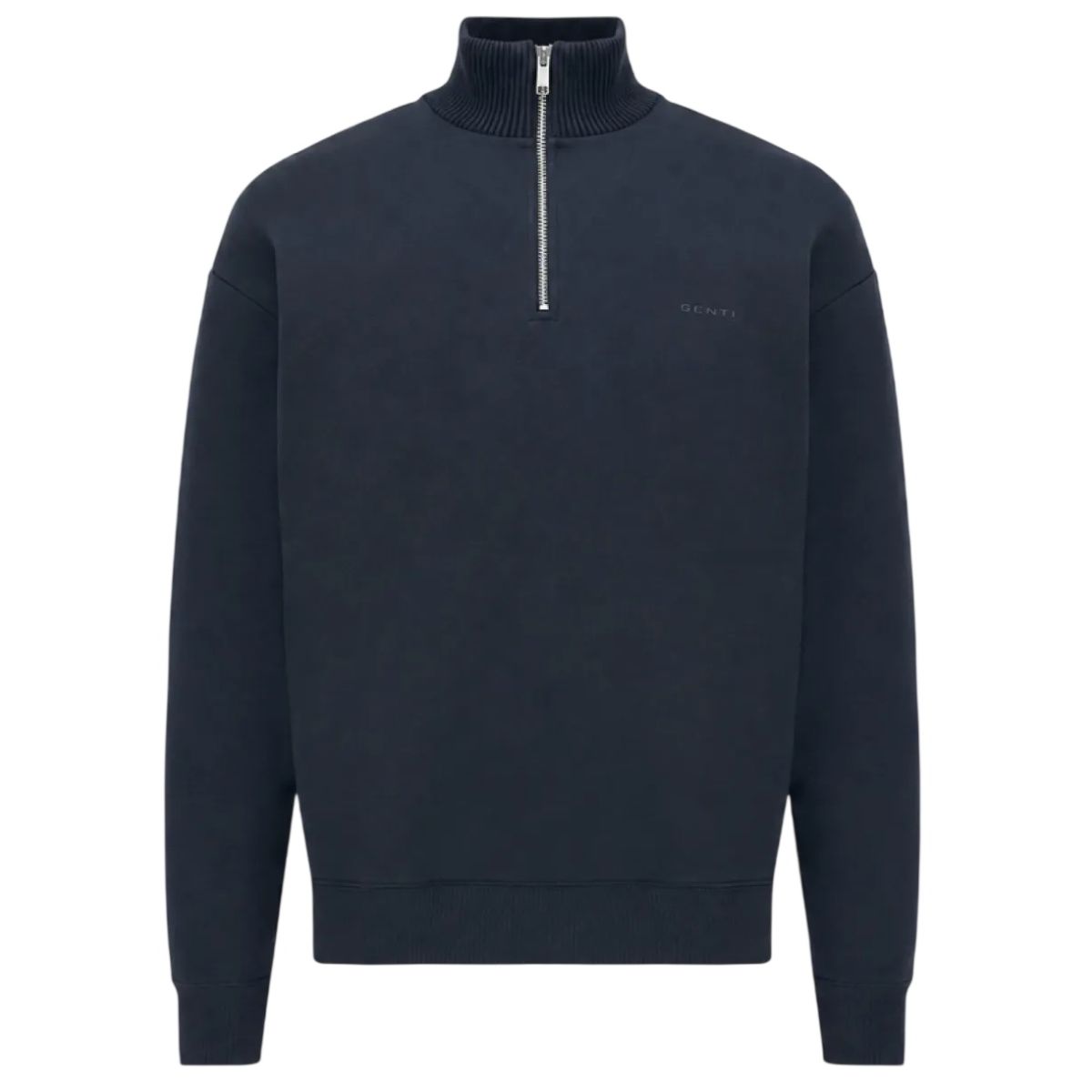 Genti Logo Turtle Half-Zip Pullover Marine