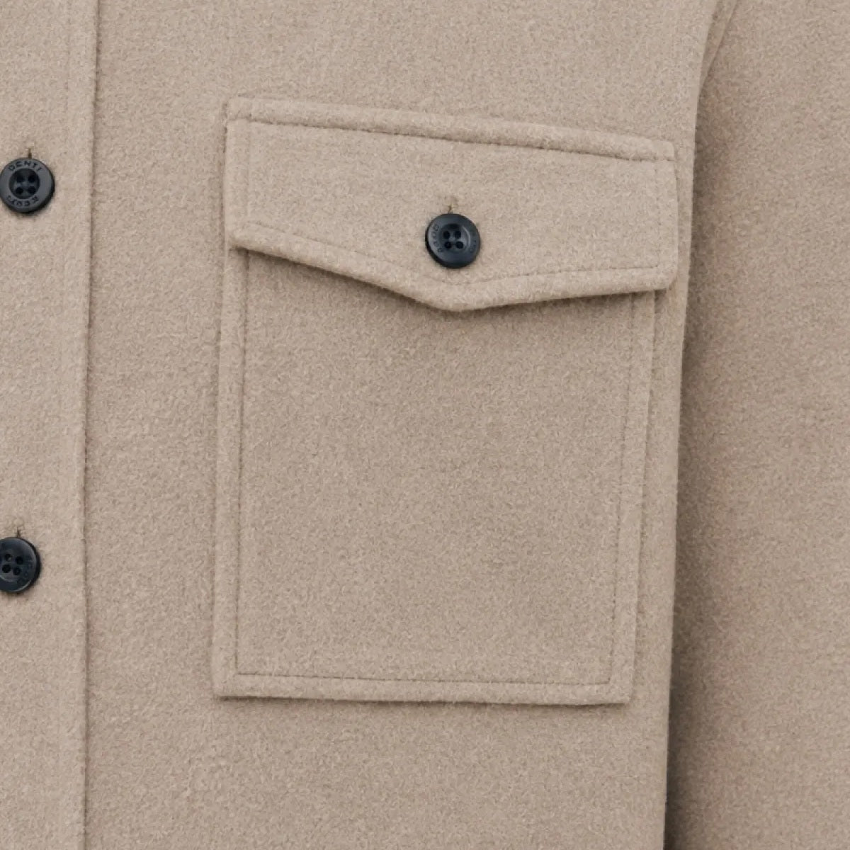 Genti Midtown Überhemd Beige