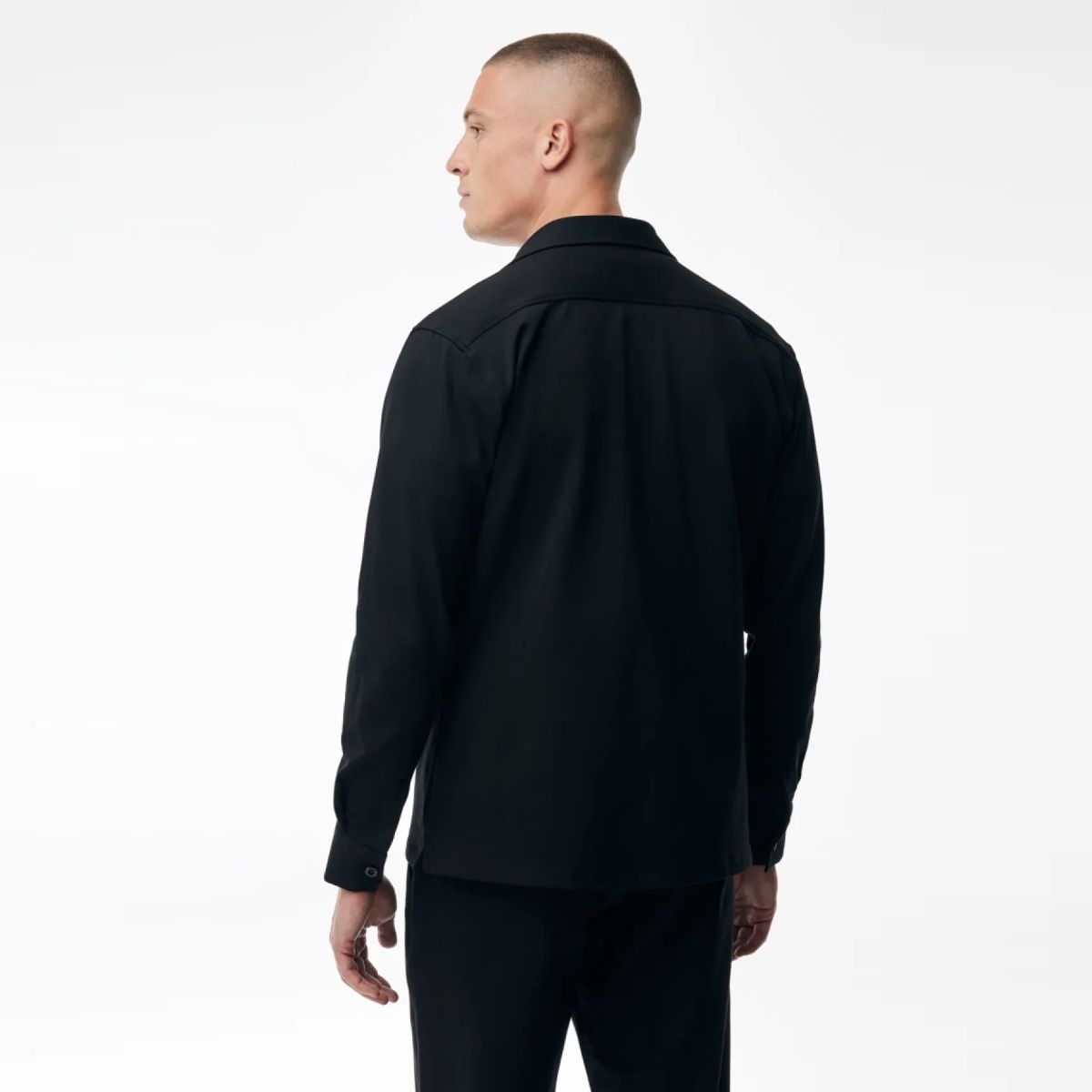 Genti Midtown Überhemd Schwarz