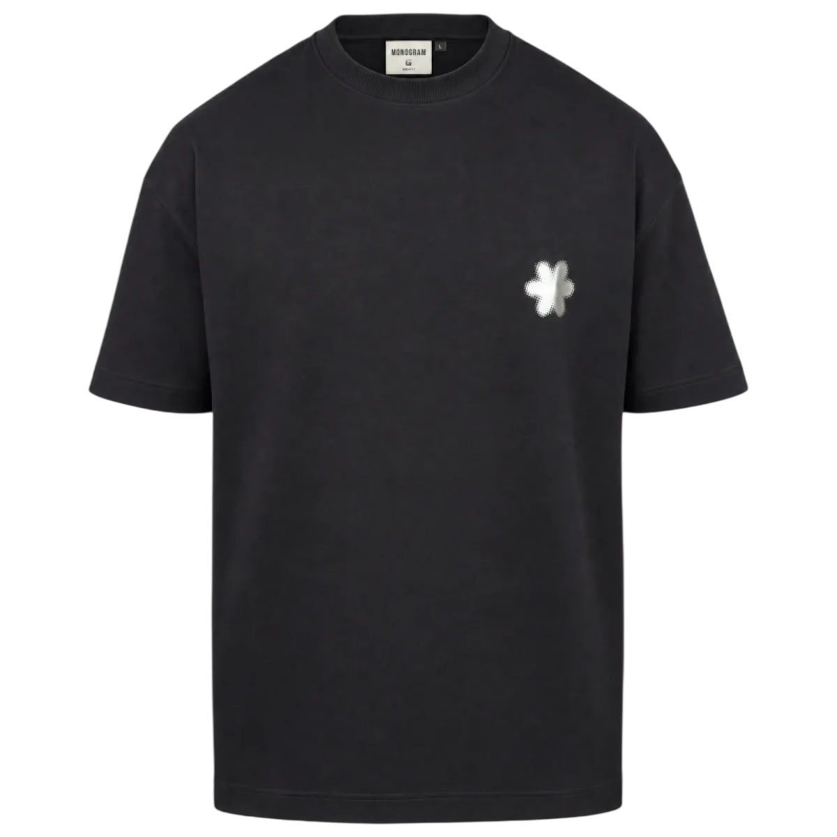 Genti Monogramm Chrome T-Shirt Schwarz