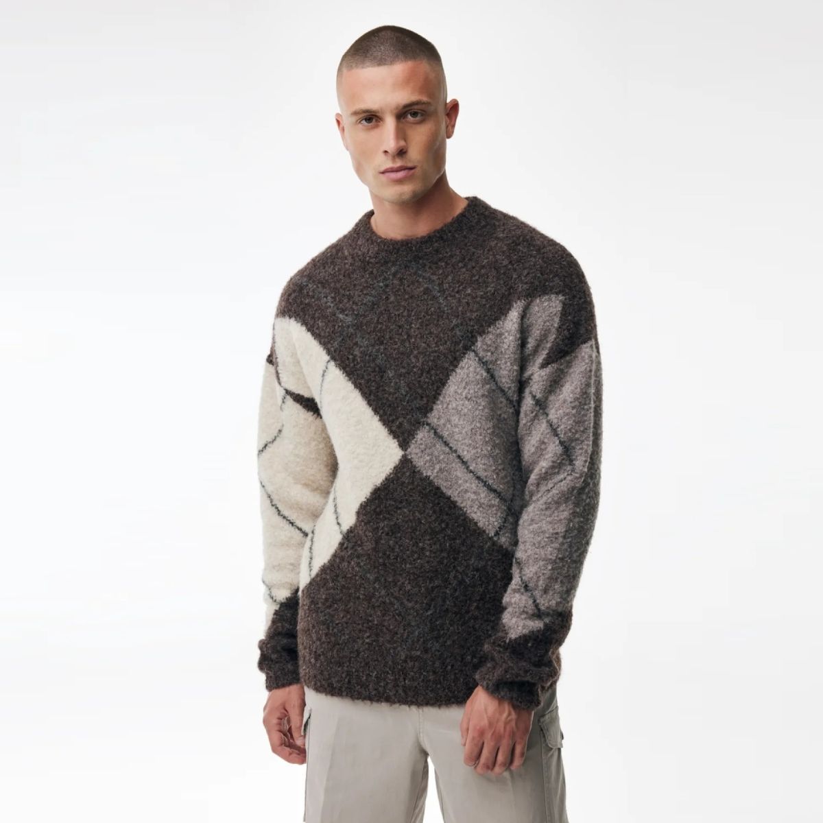 Genti Monogramm-Pullover Braun
