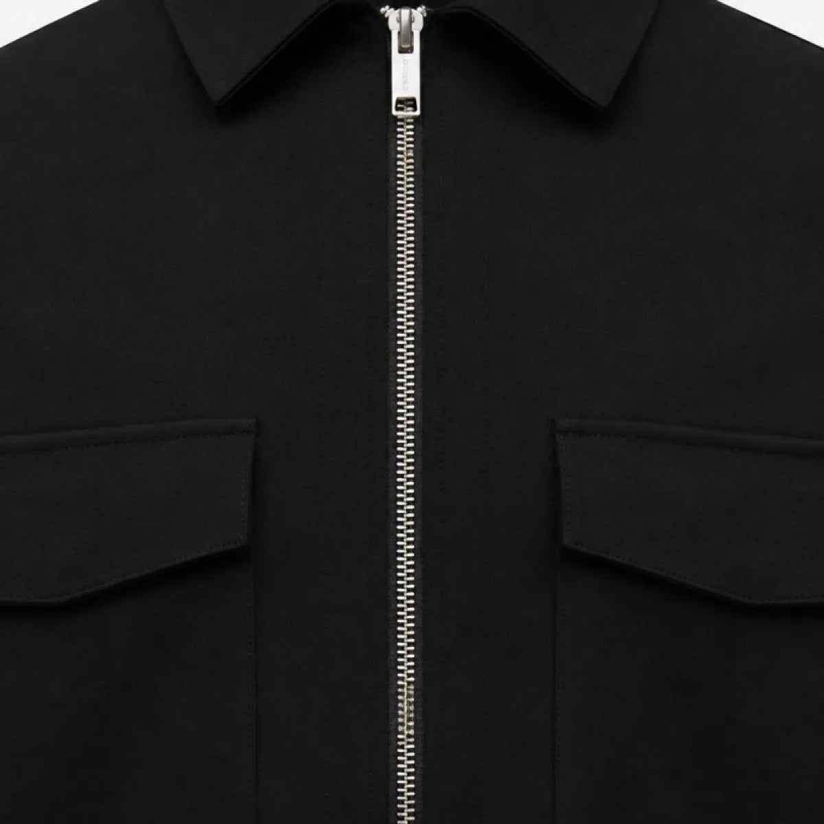 Genti Oaks Zip Überhemd Schwarz