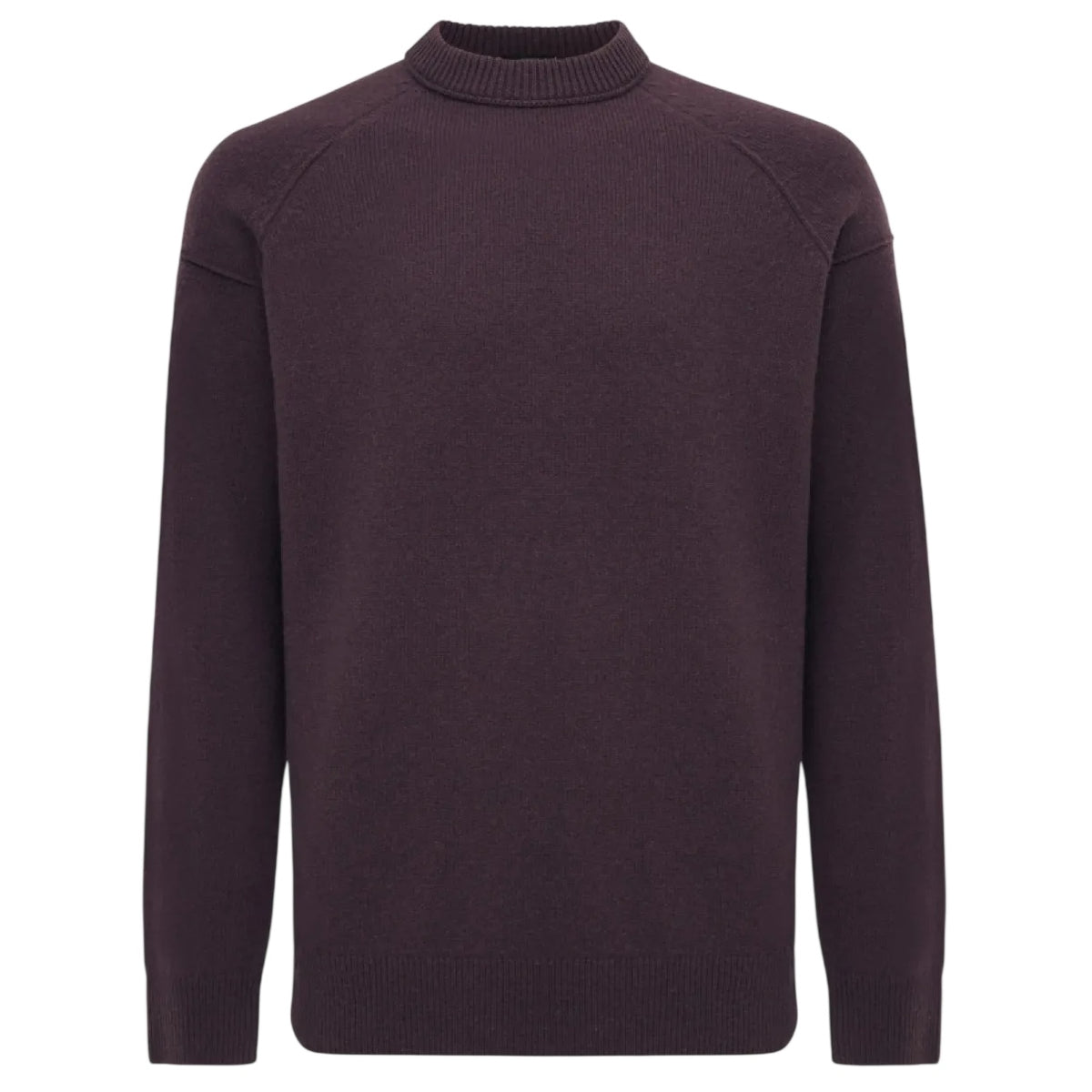 Genti Relaxed Wool Blend Pullover Bordeaux