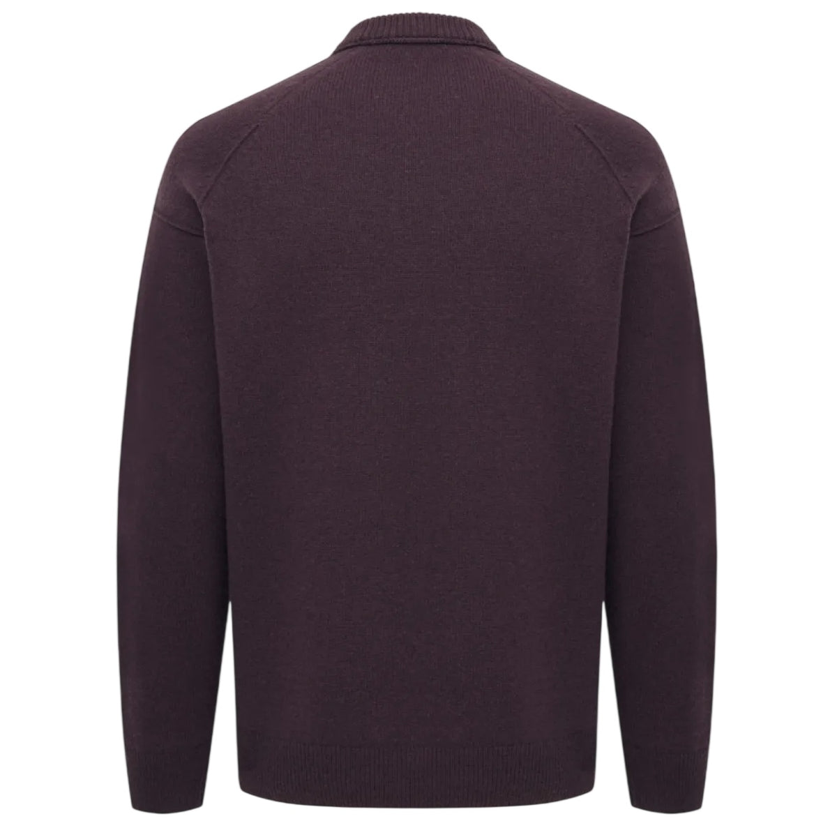 Genti Relaxed Wool Blend Pullover Bordeaux