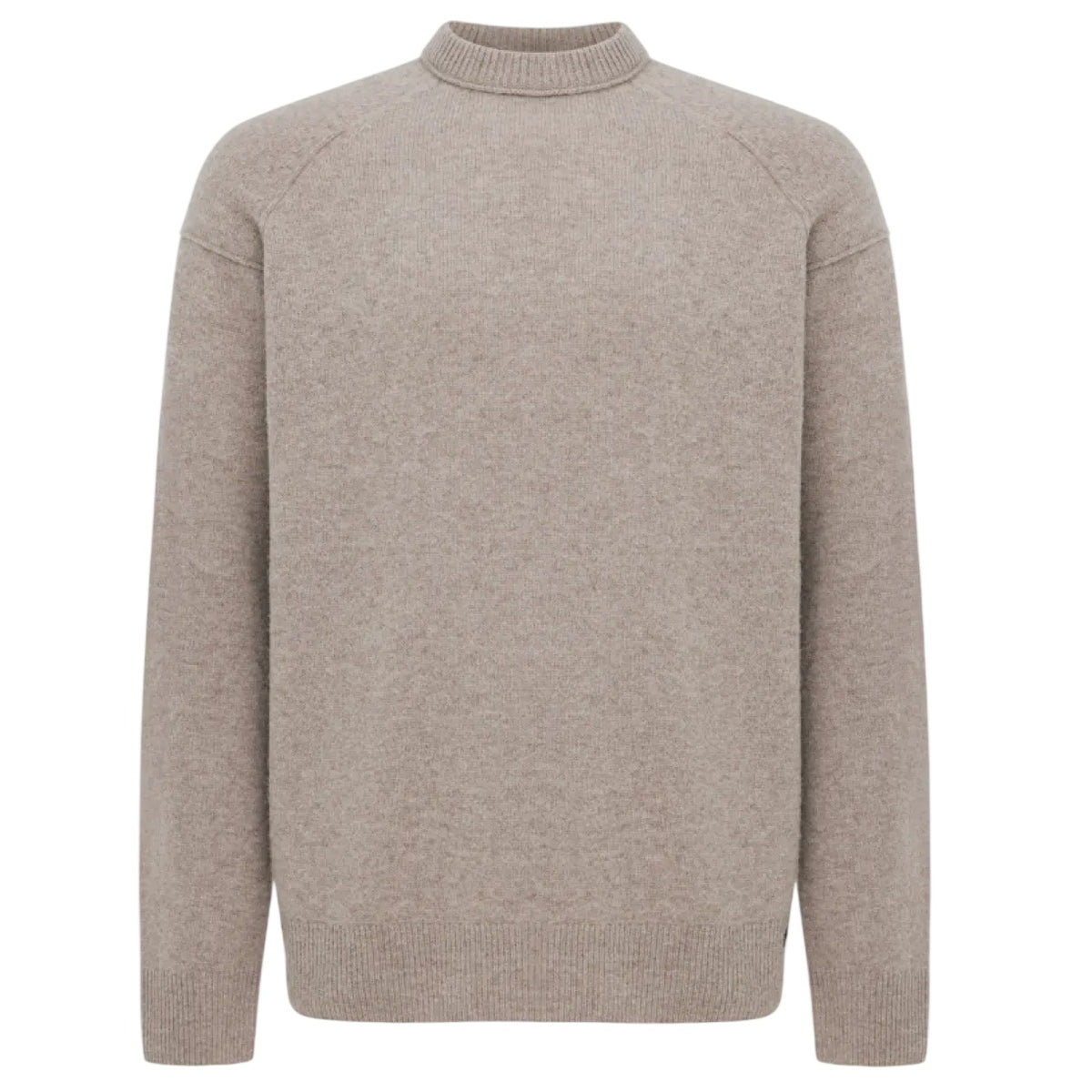 Genti Relaxed Wool Blend Pullover Braun