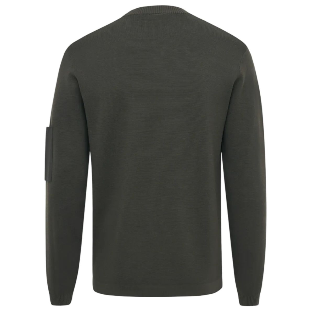 Genti Round Pocket Pullover Dunkelgrün