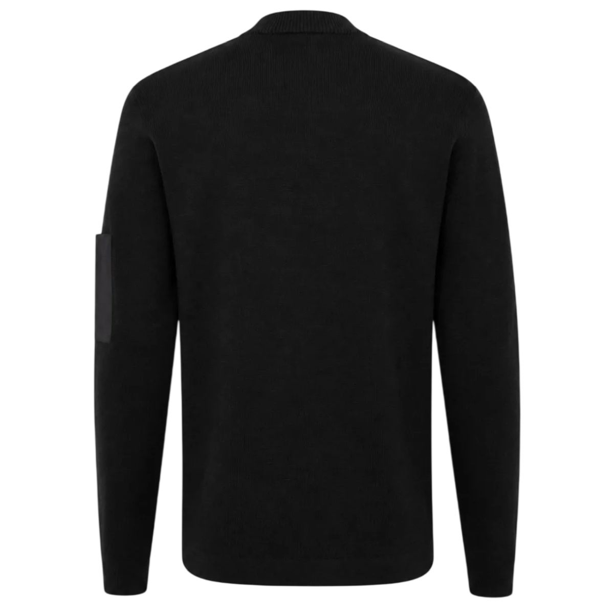 Genti Round Pocket Pullover Schwarz