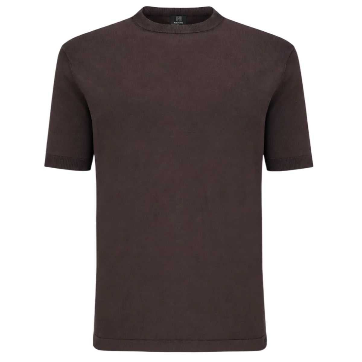 Genti Rundhals-T-shirt Bordeaux