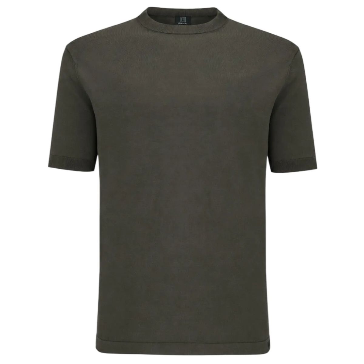 Genti Rundhals-T-shirt Dunkelgrün