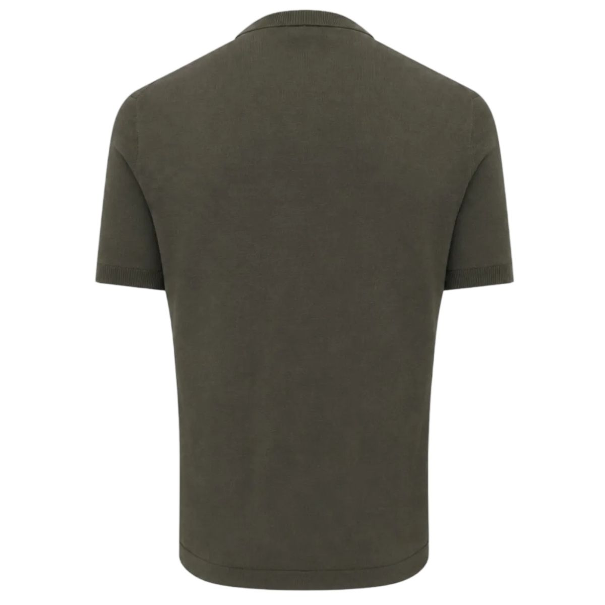 Genti Rundhals-T-shirt Dunkelgrün