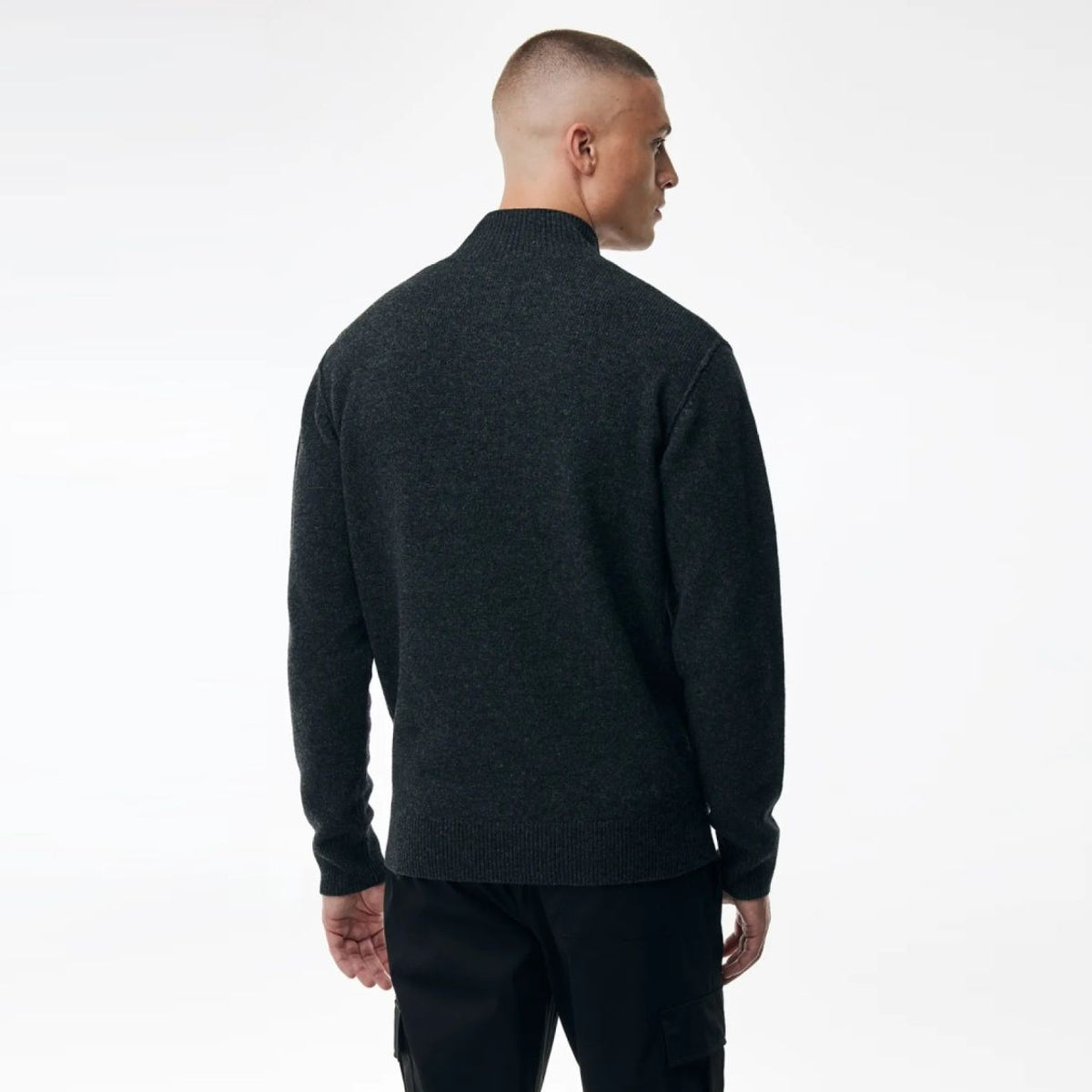 Genti Turtle 3 Buttons Pullover Anthrazit
