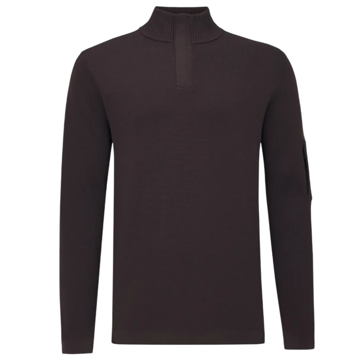 Genti Turtle Zip Pullover Bordeaux