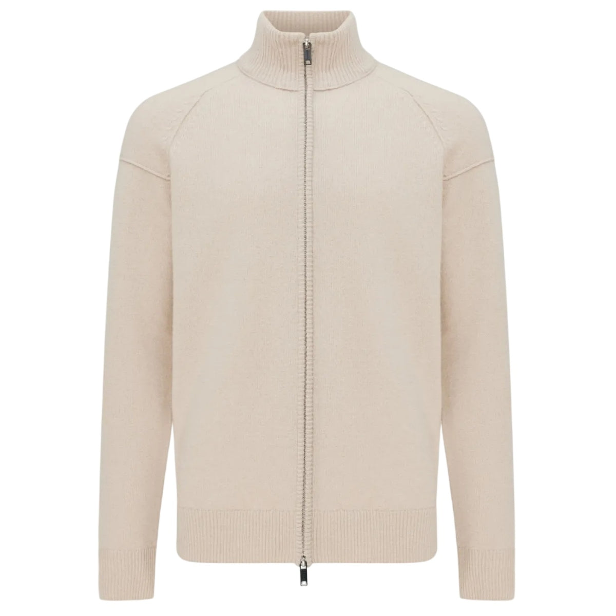 Genti Turtle Zip Weste Beige