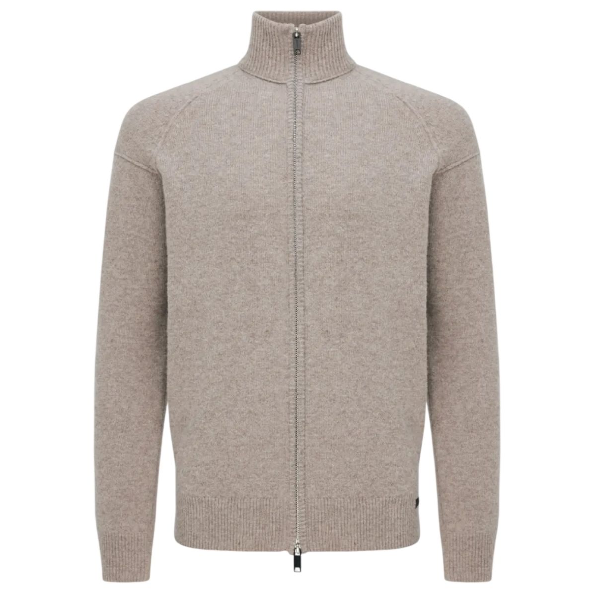 Genti Turtle Zip Weste Braun