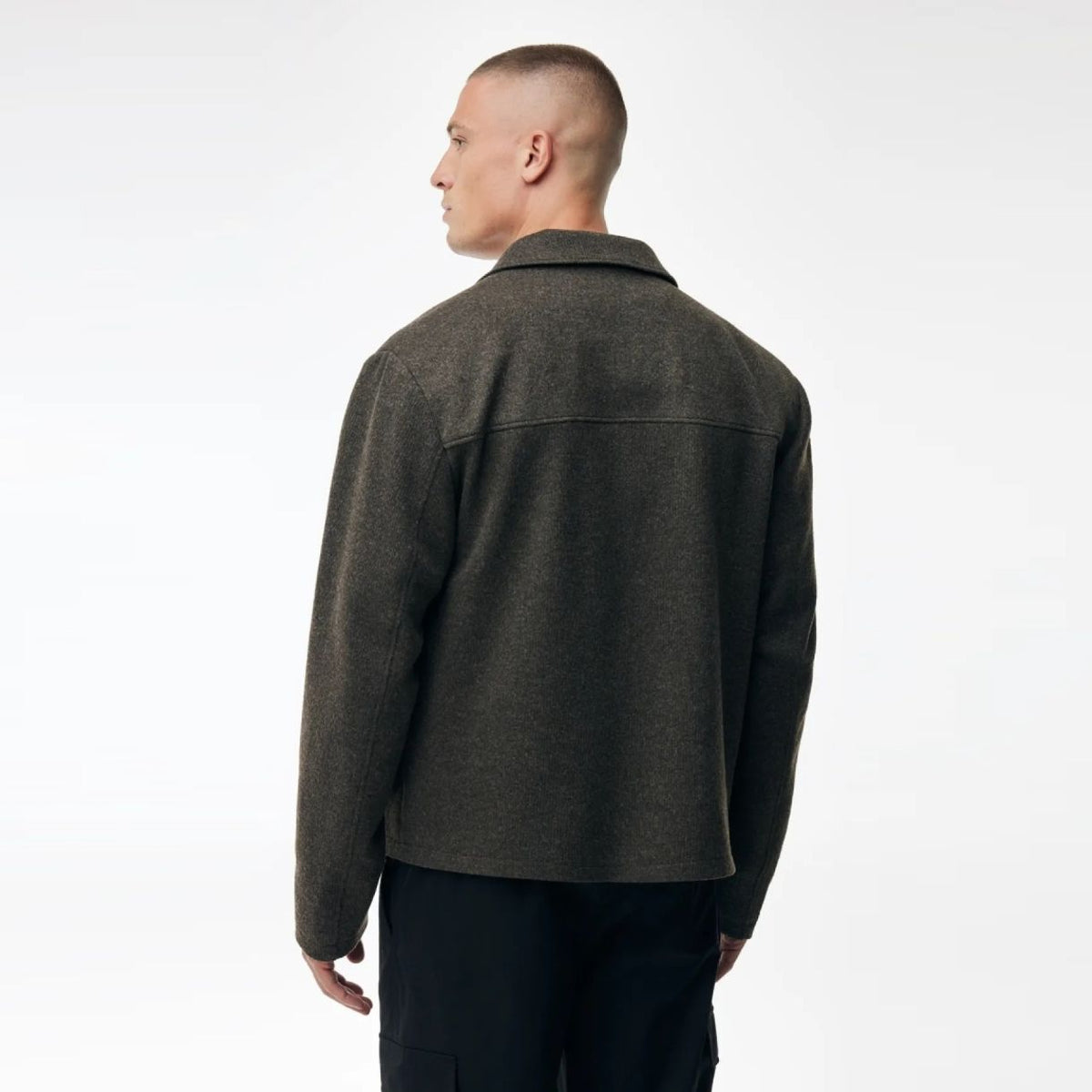 Genti Viper Monogram Überhemd Braun