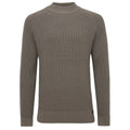 Genti Waffelstruktur-Pullover Braun