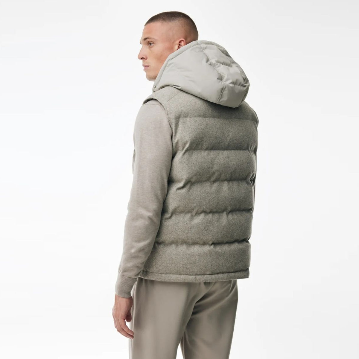 Genti Wool Brody Bodywarmer Beige