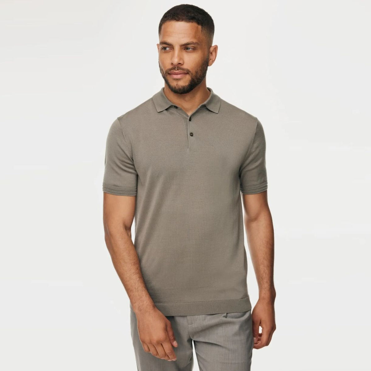 Gentiluomo 3 Buttons Poloshirt Braun
