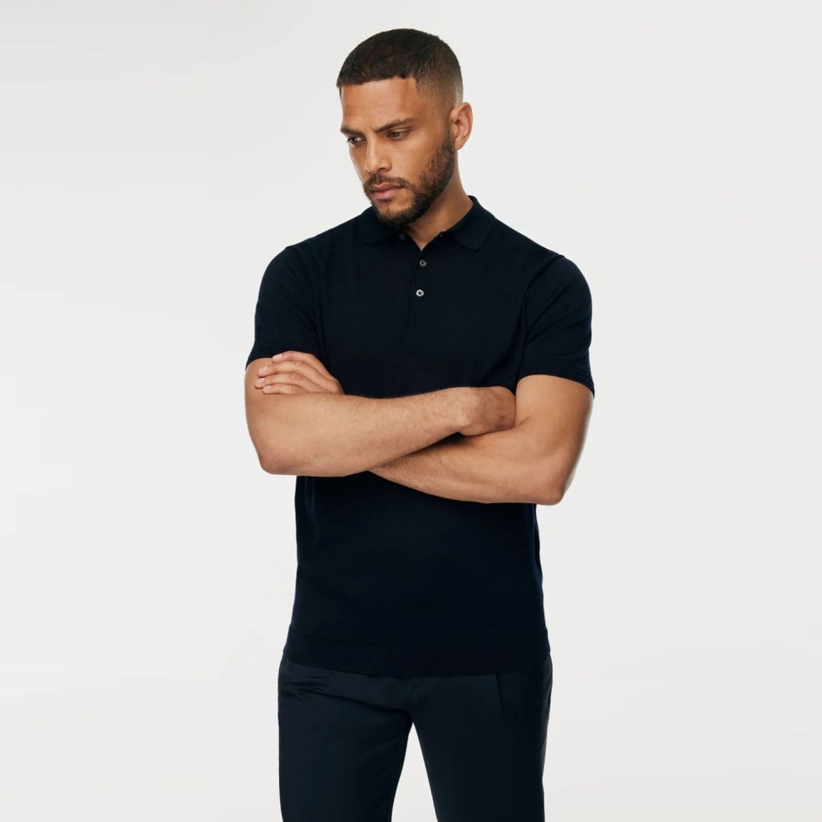 Gentiluomo 3 Buttons Poloshirt Marine