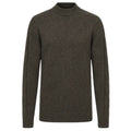 Gentiluomo Cable-Sleeve-Pullover Braun