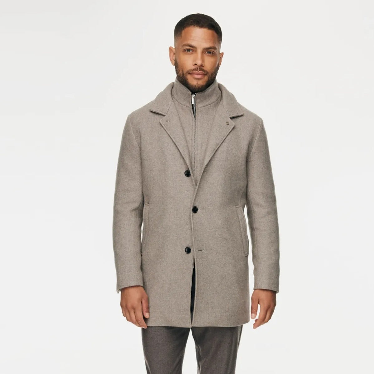 Gentiluomo Maurizio Mantel Jacke Beige