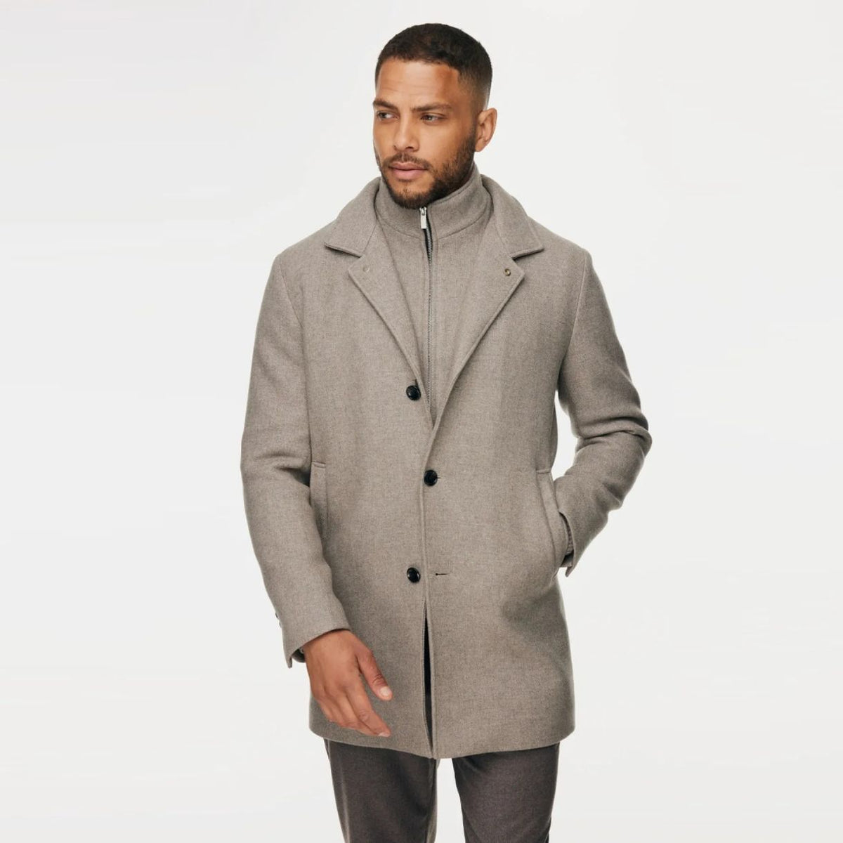 Gentiluomo Maurizio Mantel Jacke Beige