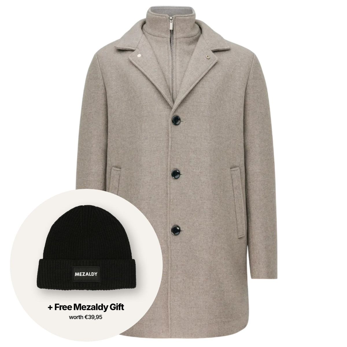 Gentiluomo Maurizio Mantel Jacke Beige