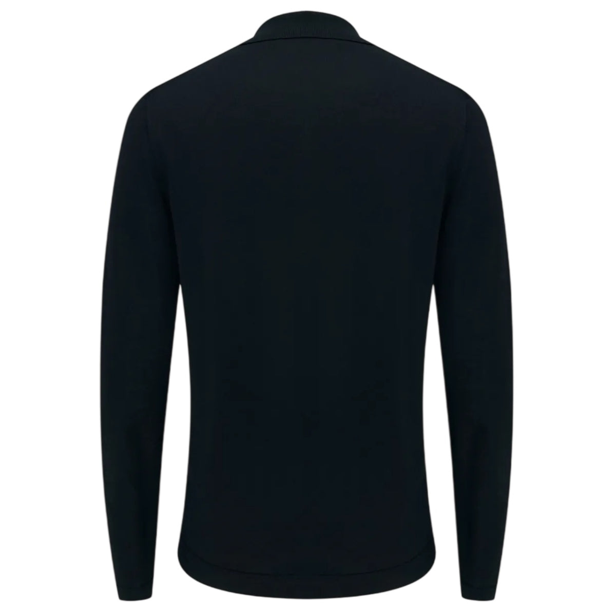 Gentiluomo No Buttons Langarm-Poloshirt Marine