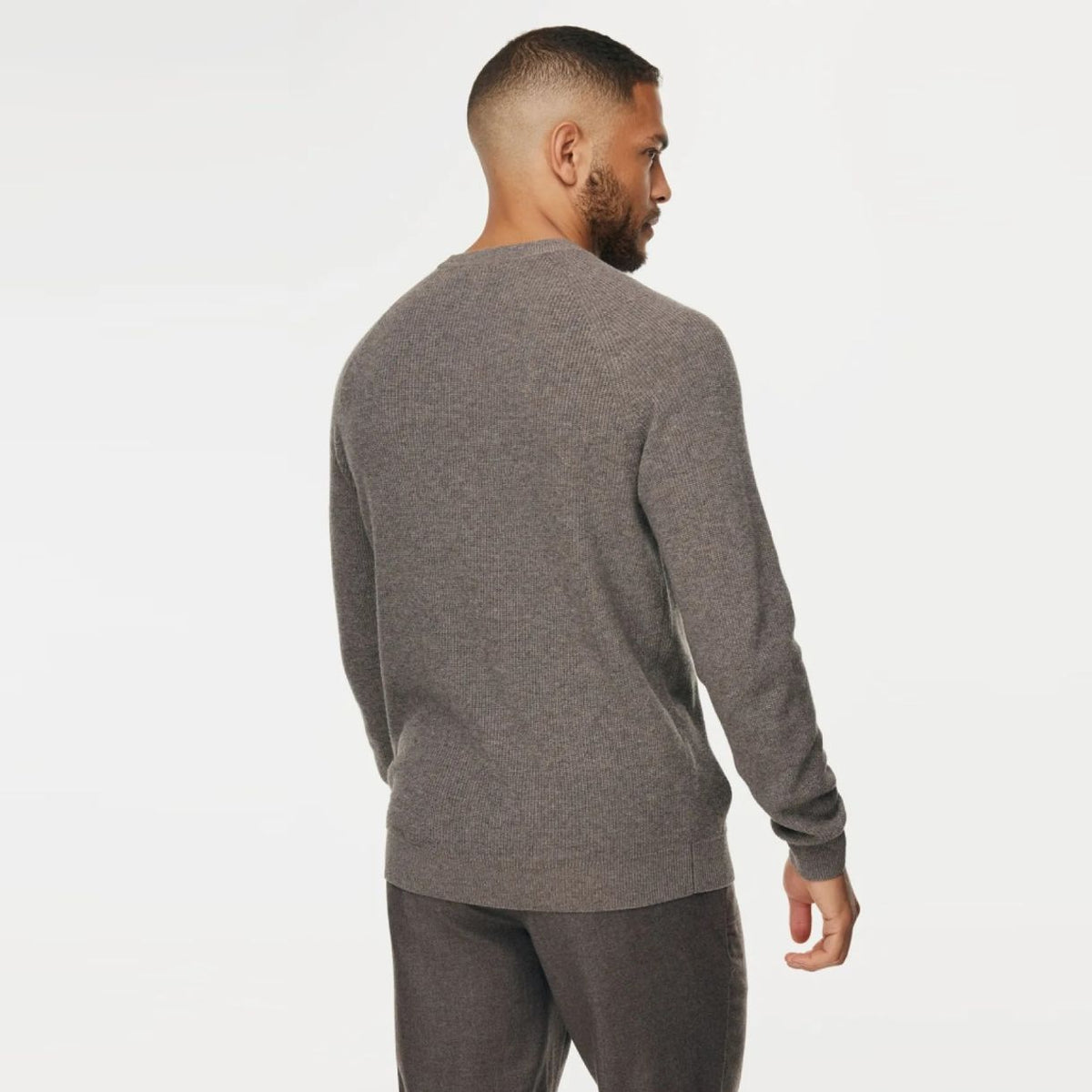Gentiluomo Wool Blend Knitted Pullover Braun