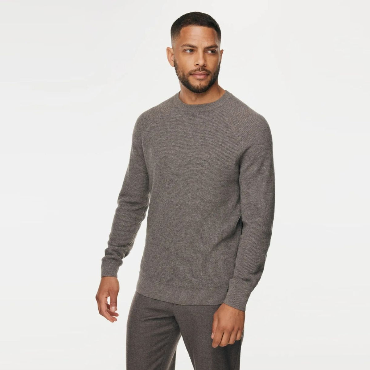 Gentiluomo Wool Blend Knitted Pullover Braun