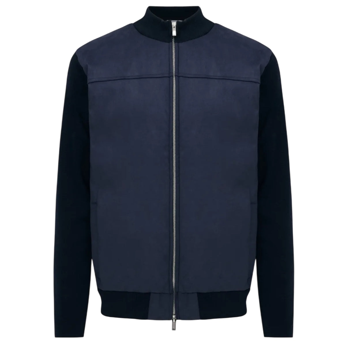 Gentiluomo Wool Zip Jack Marine