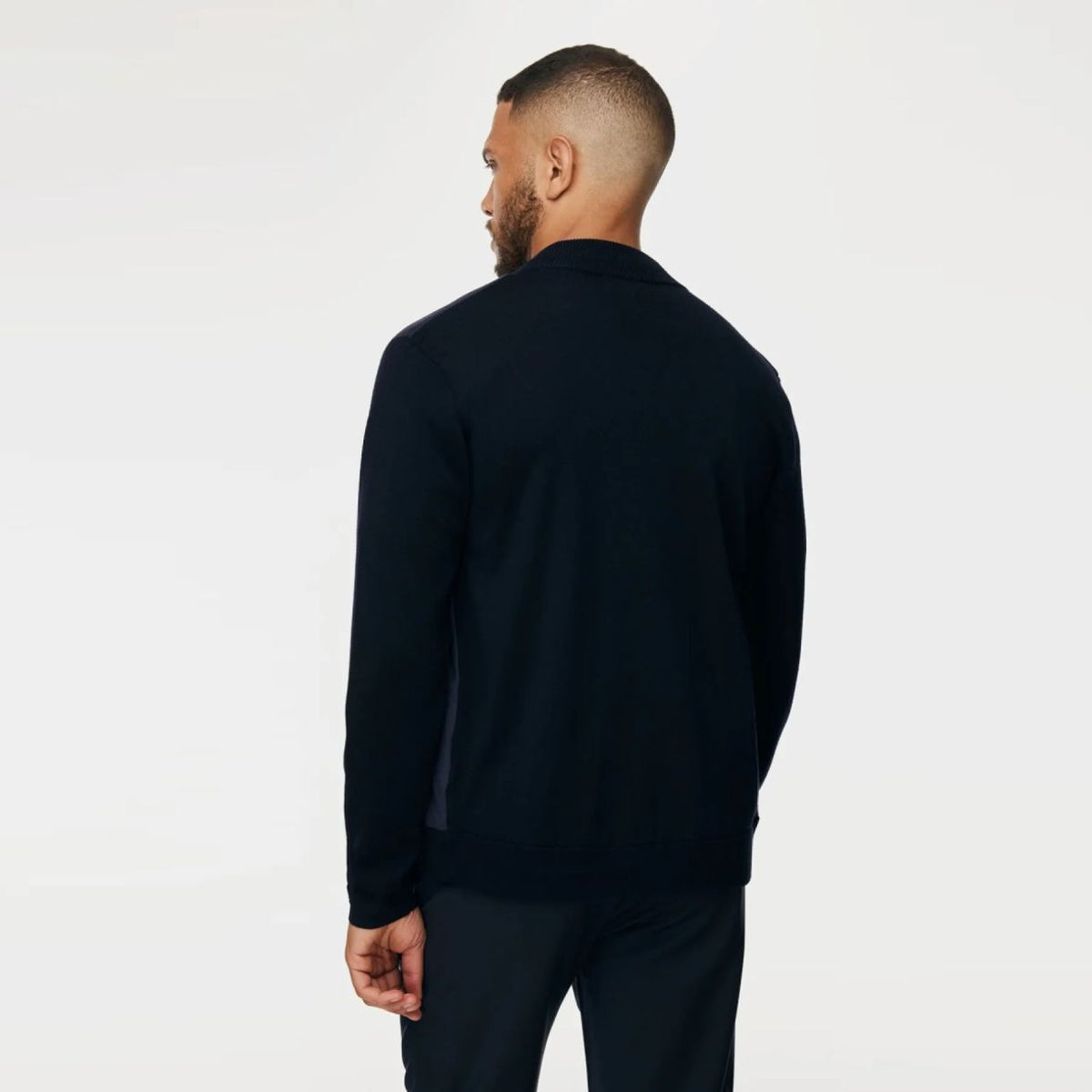 Gentiluomo Wool Zip Jack Marine