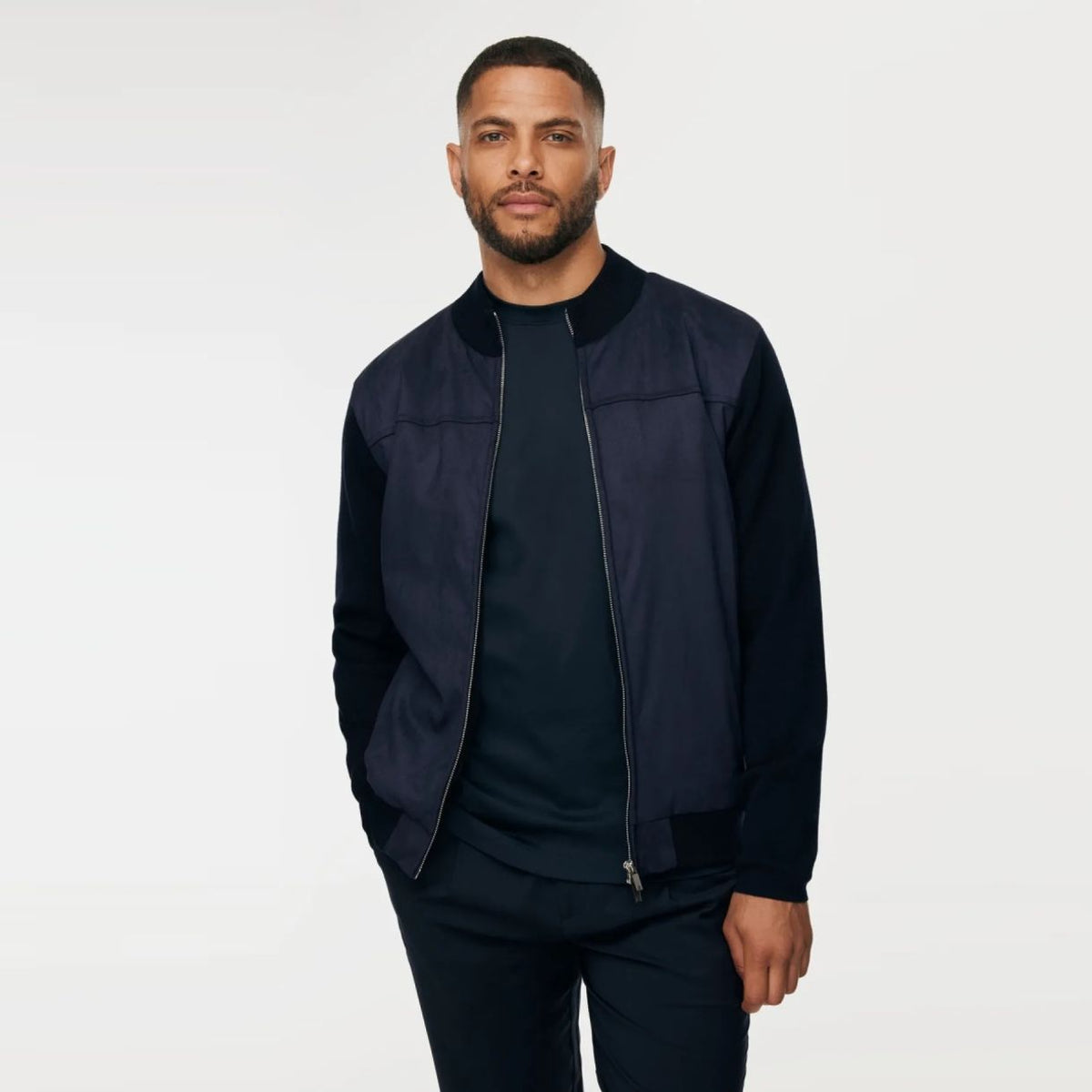 Gentiluomo Wool Zip Jack Marine