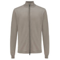 Gentiluomo Zip Weste Braun