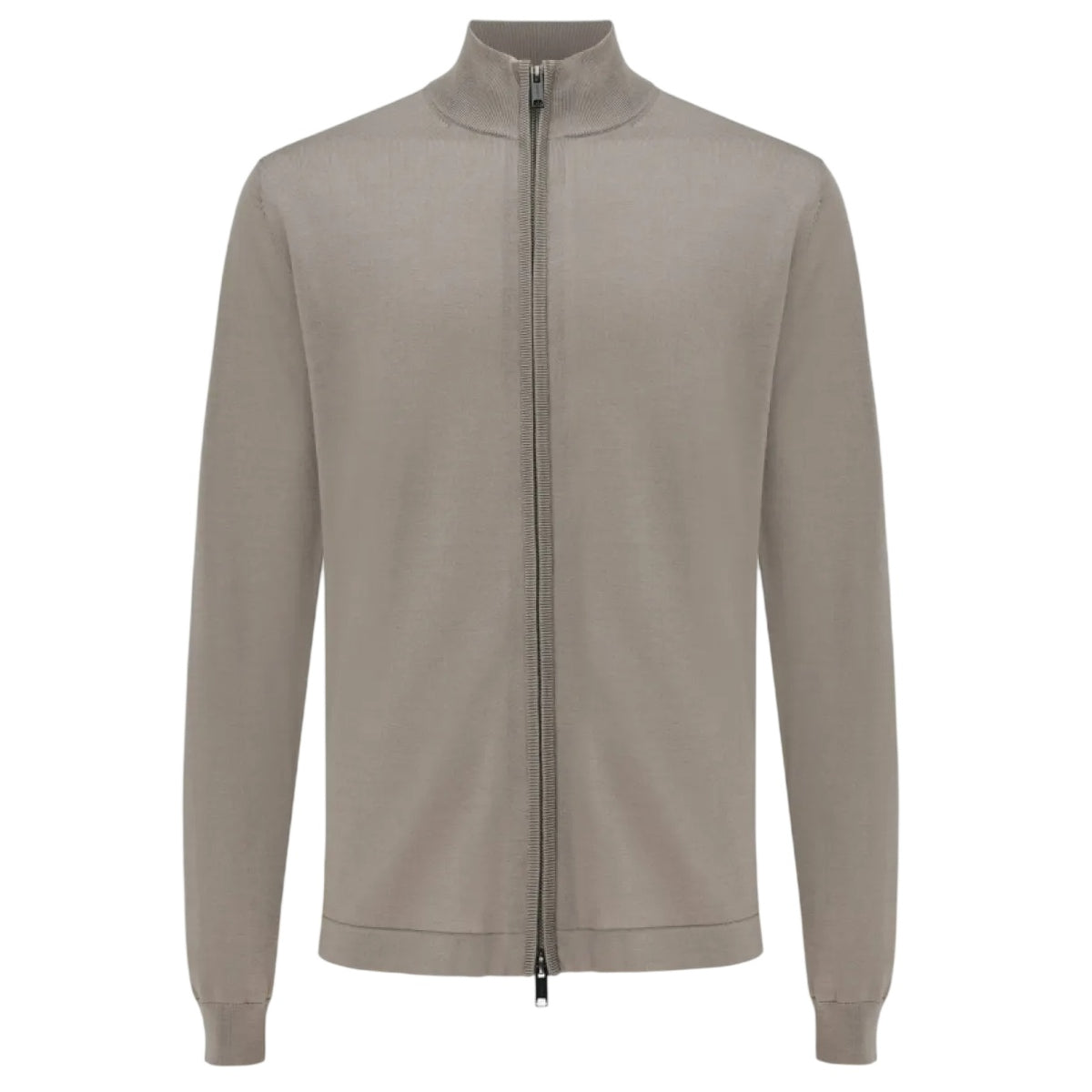 Gentiluomo Zip Weste Braun