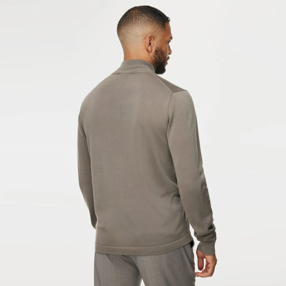 Gentiluomo Zip Weste Braun