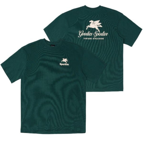 Goodies Sportive Pegasus T-shirt Dunkelgrün