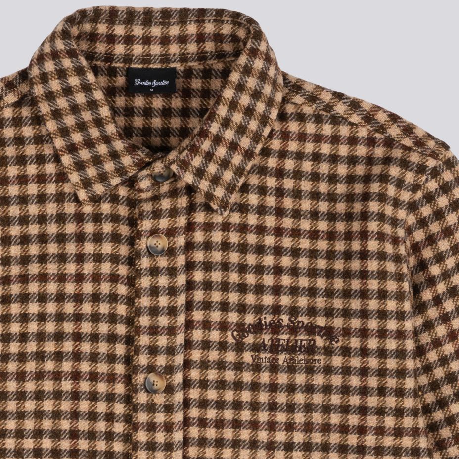 Goodies Sportive Hunter Checks Hemd Braun