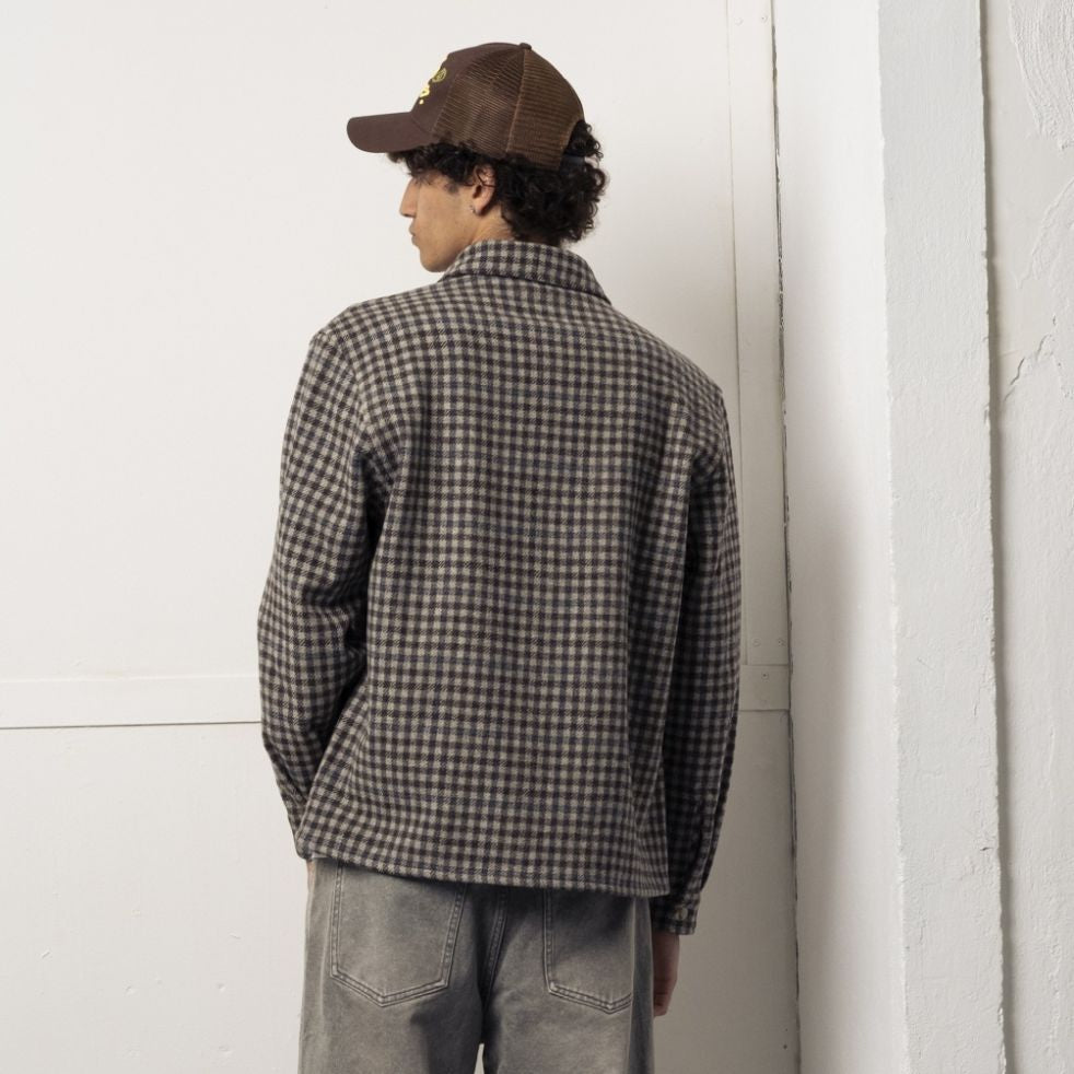 Goodies Sportive Hunter Checks Hemd Grau
