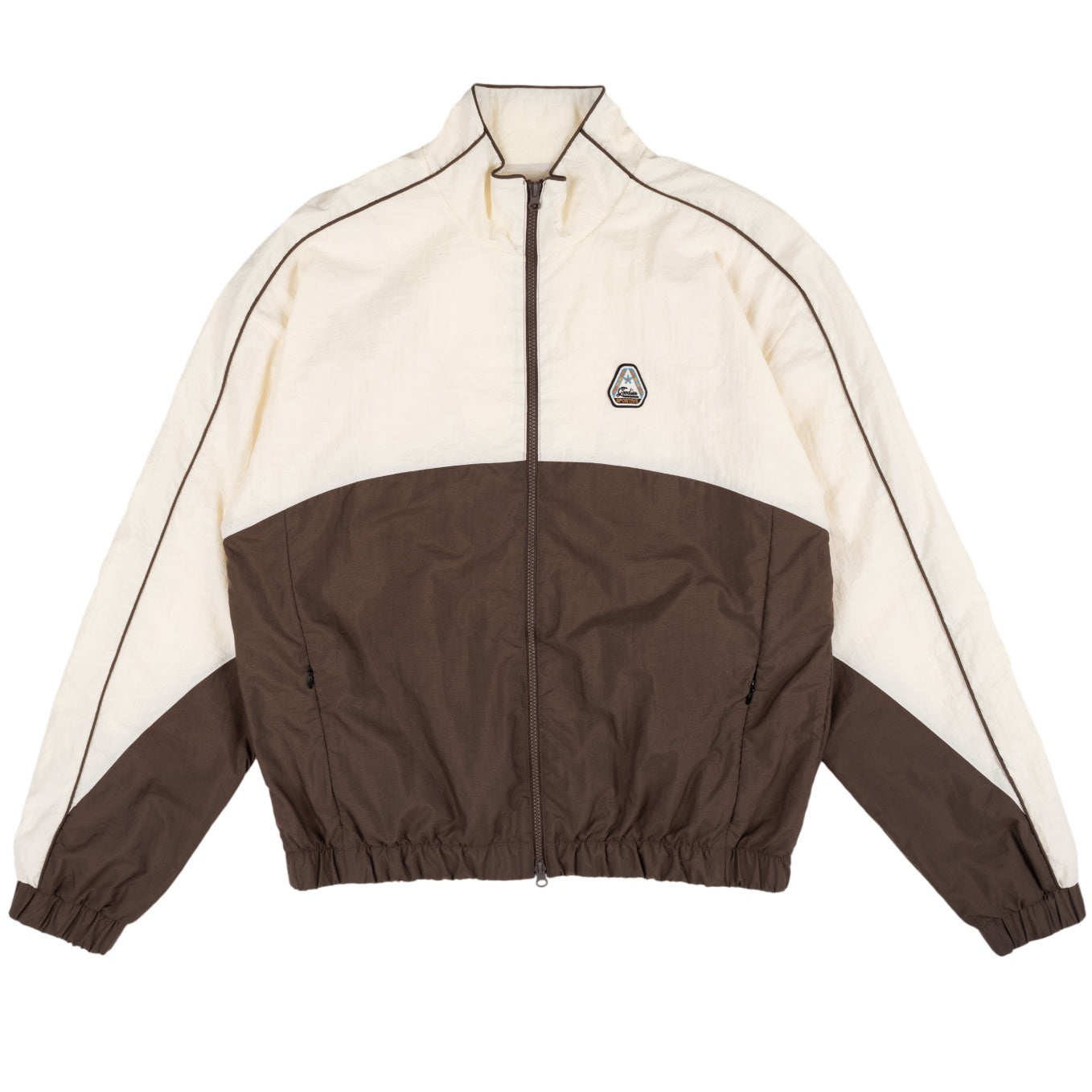 Goodies Sportive New Patched Trainingsjack Braun/Offwhite