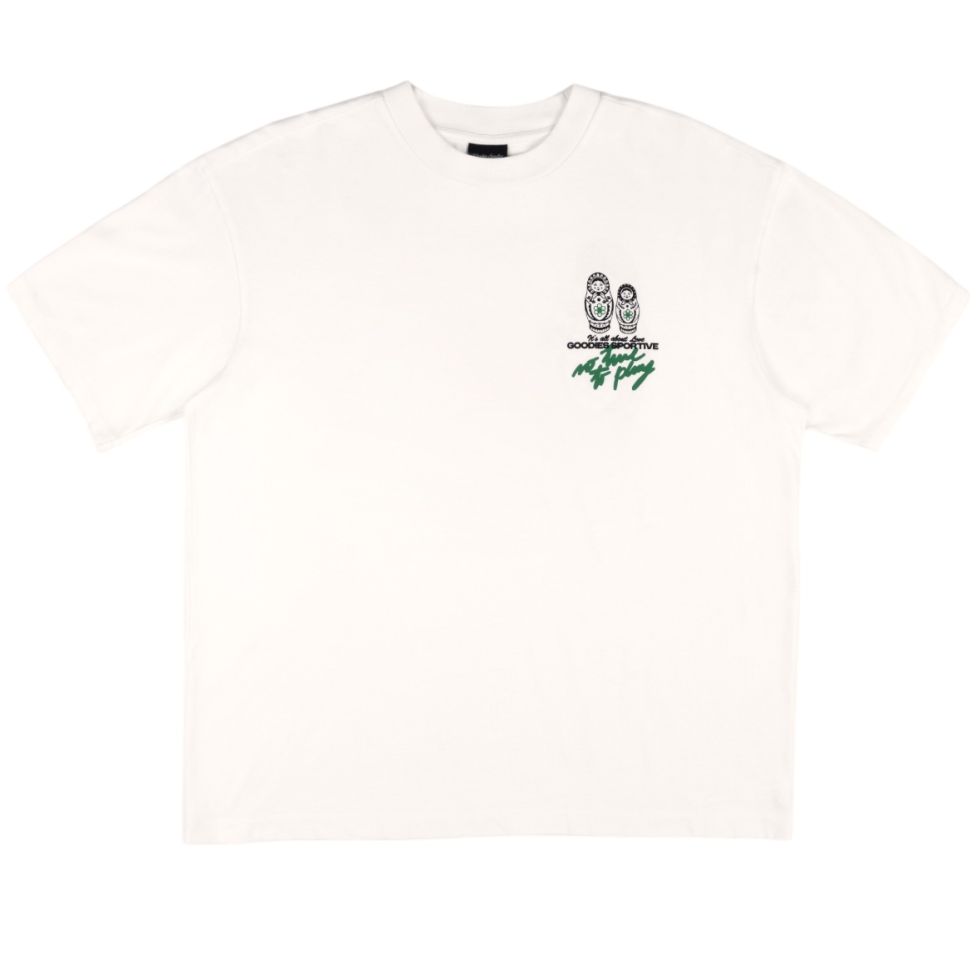 Goodies Sportive No Time No Play T-shirt Weiß