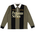 Goodies Sportive Pegasus Series Langarm-Poloshirt Dunkelgrün