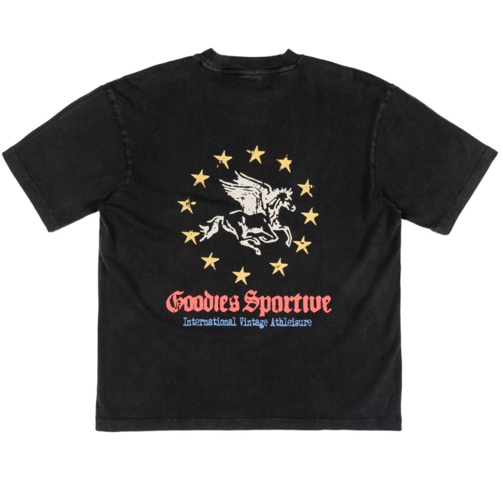 Goodies Sportive Pegasus Union T-shirt Schwarz