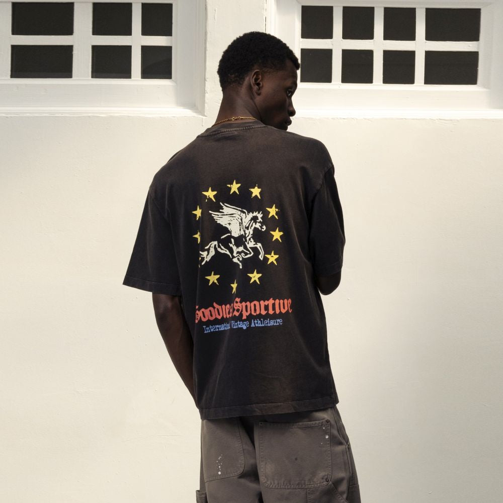 Goodies Sportive Pegasus Union T-shirt Schwarz