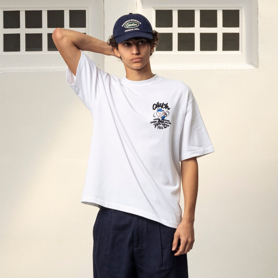 Goodies Sportive Pitcher's T-shirt Weiß