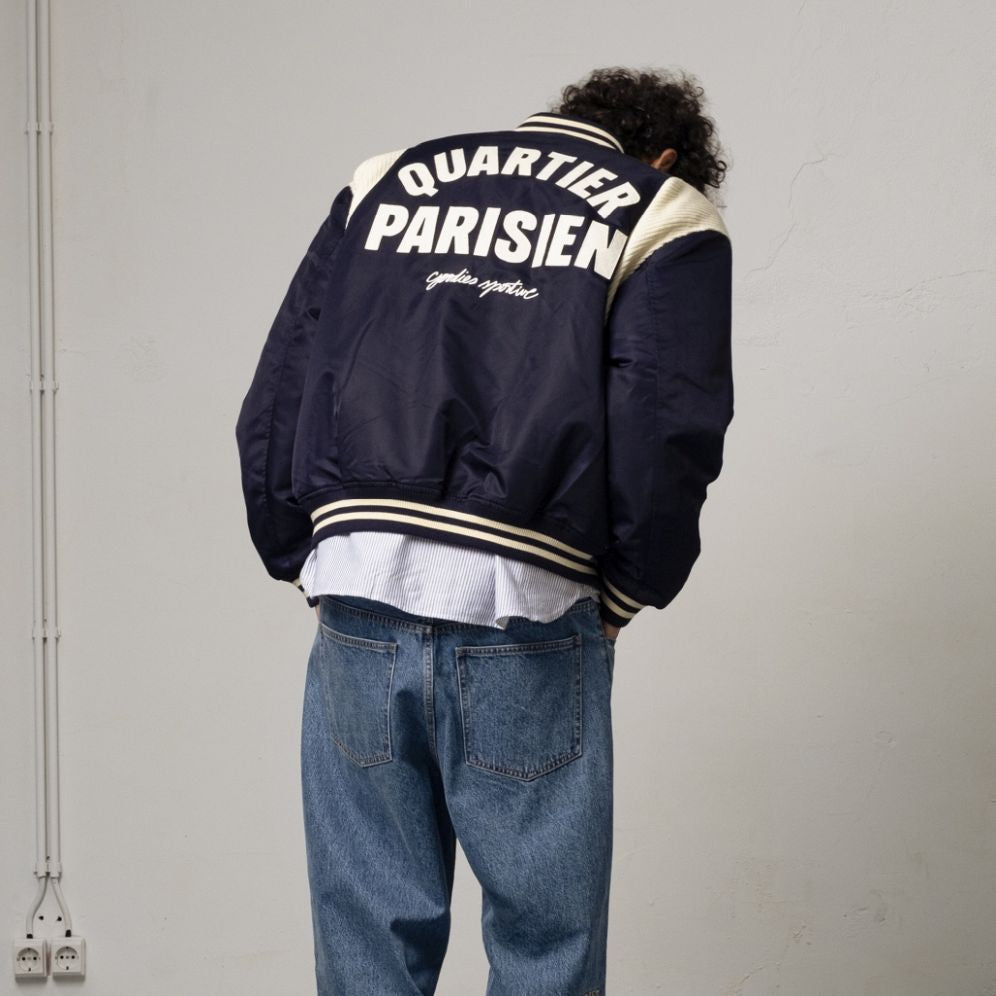 Goodies Sportive Quartier Parisien Bomber Jack Marine