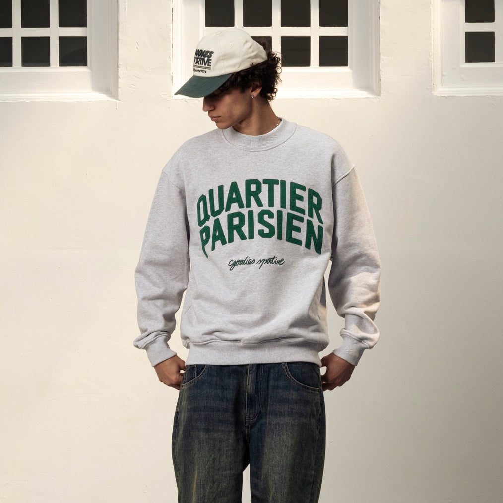 Goodies Sportive Quartier Parisien Vigore Pullover Grau